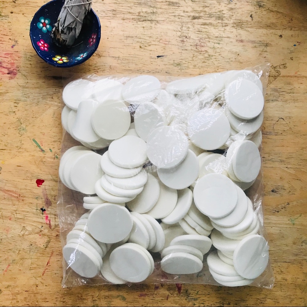 A giant bag of makeup pads